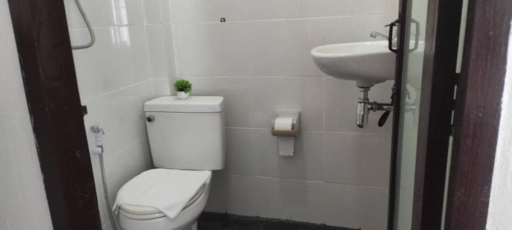 Toilet and bathroom at A-Thip House Pai